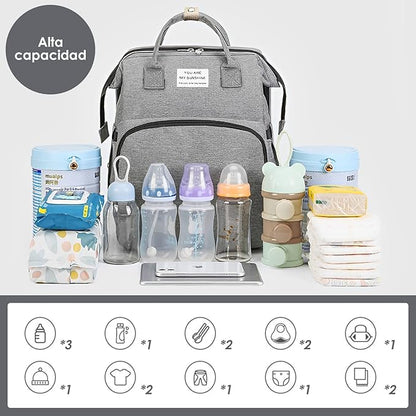 Mochila Cambiador Bebés Multifunción