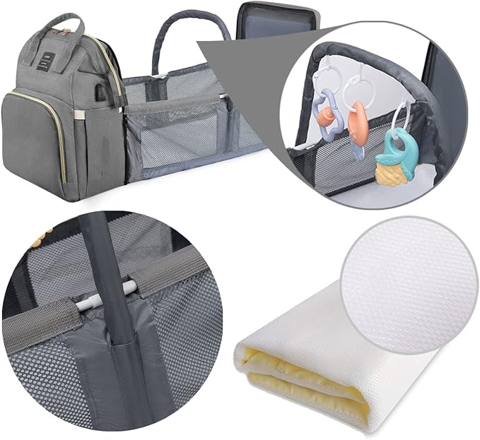 Mochila Cambiador Bebés Multifunción